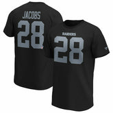 Josh Jacobs #28 Las Vegas Raiders Fanatics Player NFL T-Shirt Black Taass for sale