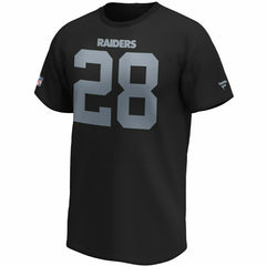 Josh Jacobs #28 Las Vegas Raiders Fanatics Player NFL T-Shirt Black Taass for sale