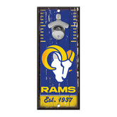 Los Angeles Rams NFL Bottle Opener Sign Taass sale