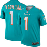 Tua Tagovailoa #1 Miami Dolphins Nike Legend NFL Jersey Aqua Lifestyle