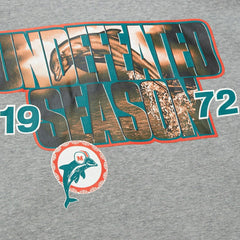 Miami Dolphins Mitchell & Ness All Over Crew 4.0 NFL Pullover Gray Taass for sale