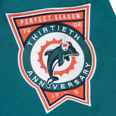 Miami Dolphins Mitchell & Ness All Over Crew 4.0 NFL Pullover Gray Taass for sale