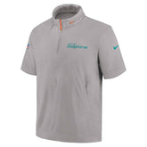 Miami Dolphins 2024 NFL Sideline Nike Lightweight Coach Jacket Gray Fashion