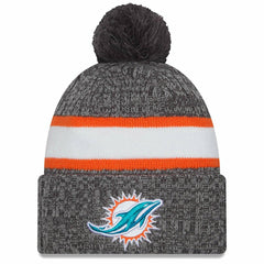 Miami Dolphins Gray 2023 NFL Sideline New Era Sport Knit Hat Taass US