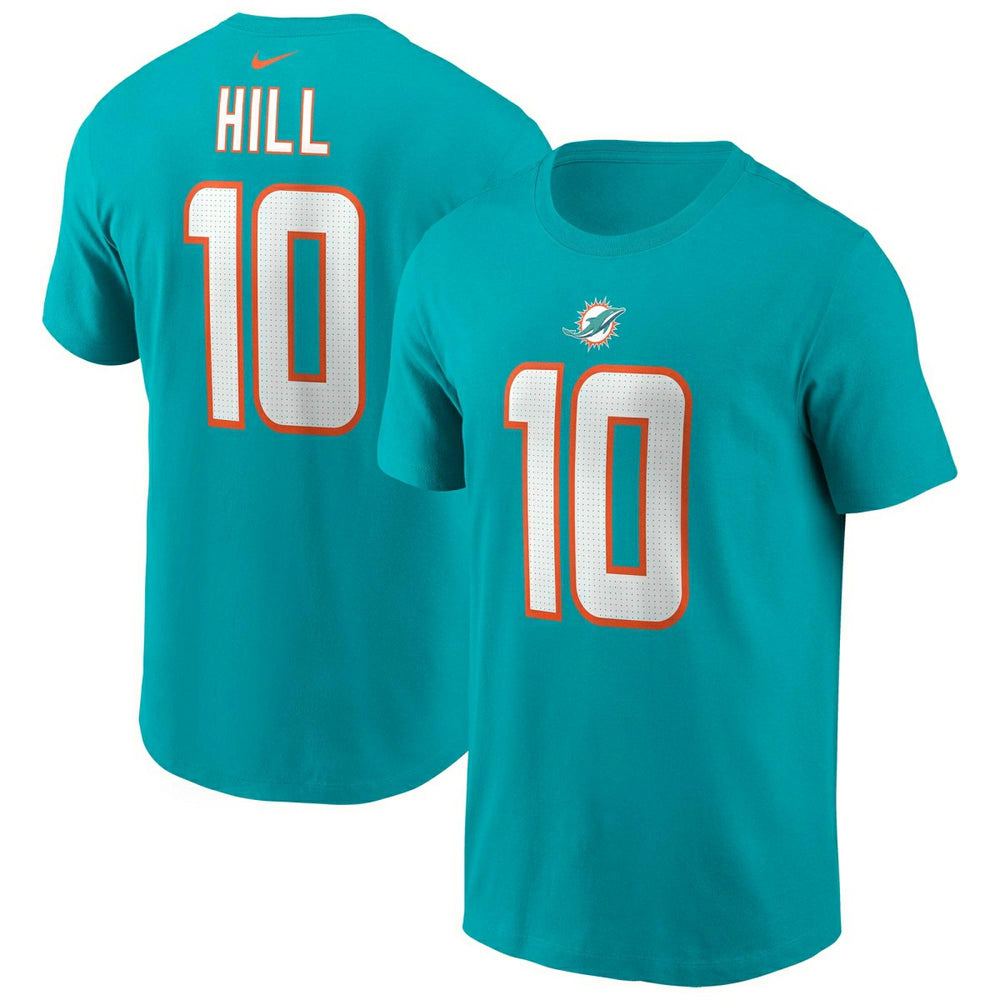 Tyreek Hill #10 Miami Dolphins Nike Player NFL T-Shirt Aqua Fashion