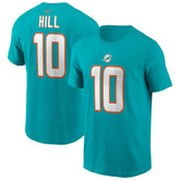 Tyreek Hill #10 Miami Dolphins Nike Player NFL T-Shirt Aqua Fashion