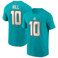Tyreek Hill #10 Miami Dolphins Nike Player NFL T-Shirt Aqua Fashion