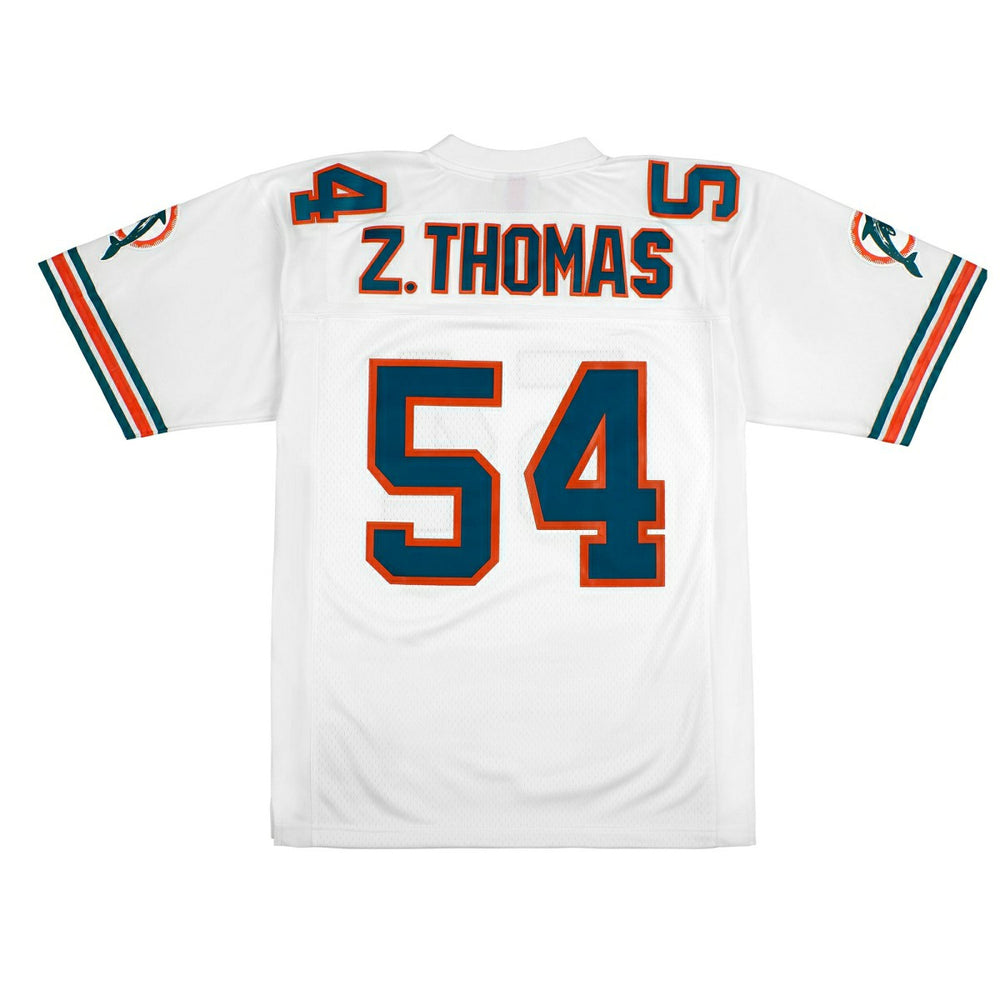 Zach Thomas #54 Miami Dolphins Mitchell & Ness Throwback NFL Jersey White Fashion