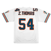 Zach Thomas #54 Miami Dolphins Mitchell & Ness Throwback NFL Jersey White Fashion