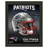 New England Patriots NFL Team Helmet Framed Photo Taass sale