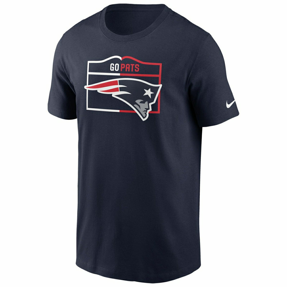 New England Patriots Local Phrase Nike Essential NFL T-Shirt Navy Taass US