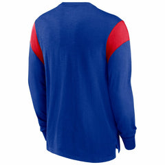 New England Patriots NFL Historic Nike Slub Long Sleeve Shirt Blue Classic