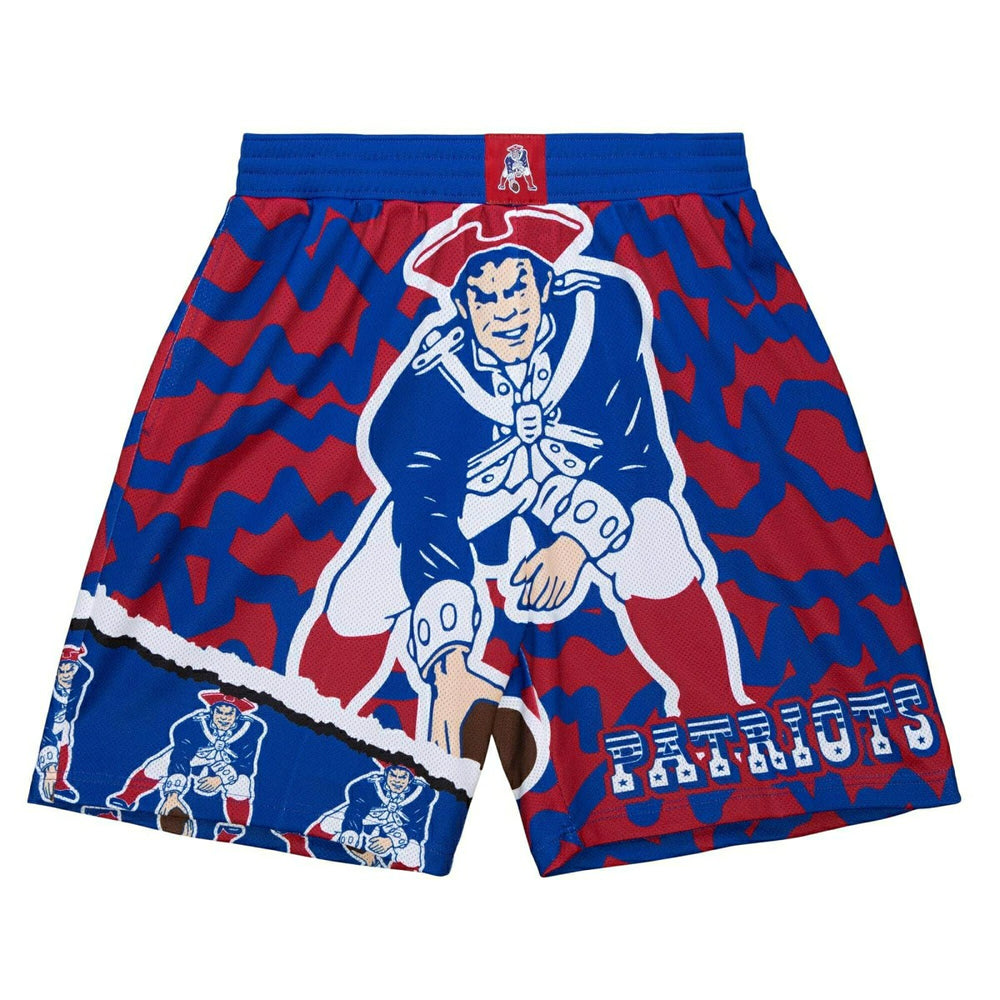 New England Patriots Mitchell & Ness Jumbotron 2.0 NFL Shorts Lifestyle
