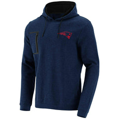New England Patriots Mono Doorbusters Premium NFL Hoodie Navy Taass sale