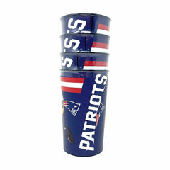 New England Patriots NFL TeenyMates Party Cup Set (4-Pack) Fashion