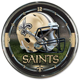 New Orleans Saints Chrome NFL Wall Clock Taass for sale