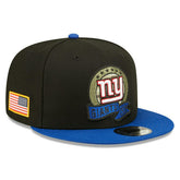 New York Giants 2022 NFL On-Field Salute to Service New Era 9FIFTY Snapback Cap Fashion