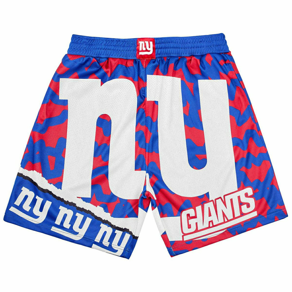 New York Giants Mitchell & Ness Jumbotron 2.0 NFL Shorts Taass sale