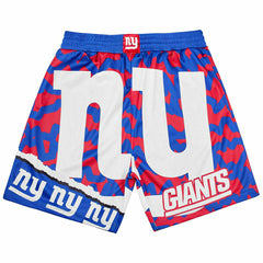 New York Giants Mitchell & Ness Jumbotron 2.0 NFL Shorts Taass sale