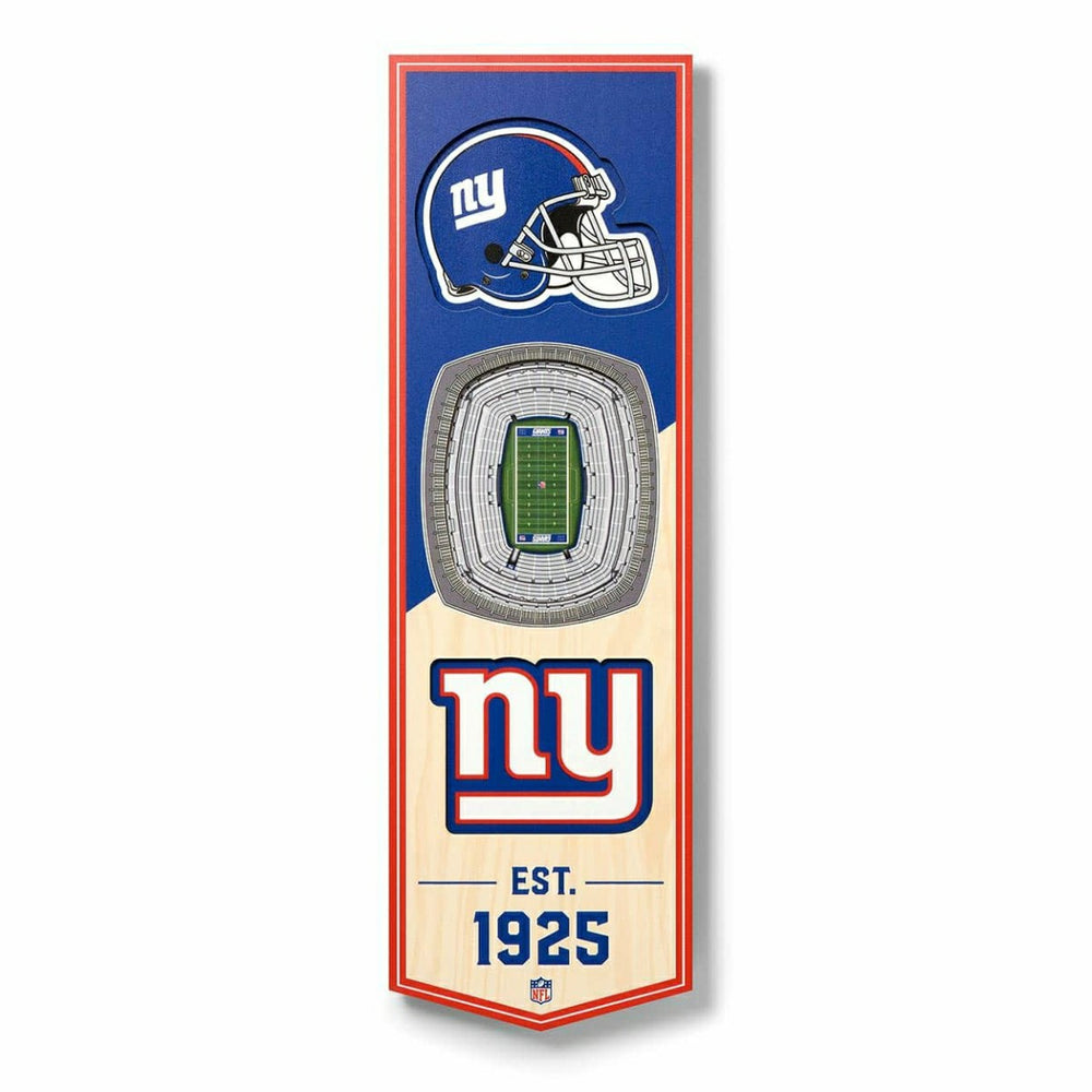 New York Giants 3D Stadium NFL Banner Taass for sale
