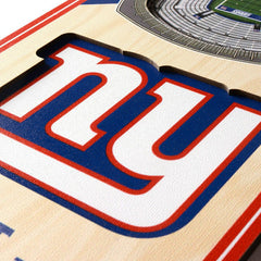 New York Giants 3D Stadium NFL Banner Taass for sale
