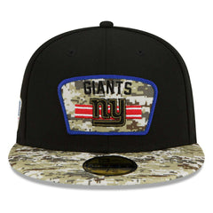 New York Giants 2021 NFL On-Field Salute to Service New Era 59FIFTY Fitted Cap Lifestyle