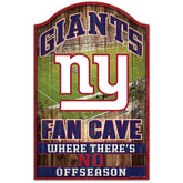 New York Giants WinCraft NFL Fan Cave Wood Sign Taass for sale
