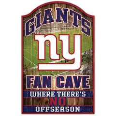 New York Giants WinCraft NFL Fan Cave Wood Sign Taass for sale