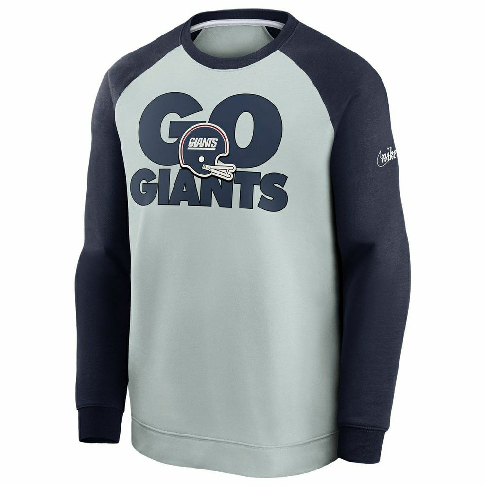 New York Giants GO GIANTS Nike Throwback NFL Crewneck Pullover Taass US