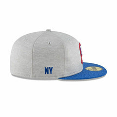 New York Giants 2018 NFL Sideline 59FIFTY Fitted Cap Road Lifestyle