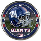 New York Giants Chrome NFL Wall Clock Taass US