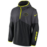 New York Jets Nike VOLT Half-Zip NFL Jacket Black Lifestyle