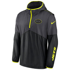 New York Jets Nike VOLT Half-Zip NFL Jacket Black Lifestyle