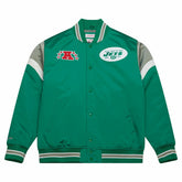 New York Jets Mitchell & Ness Heavyweight Satin NFL Jacket Taass US