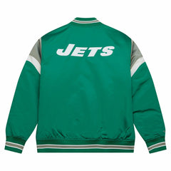 New York Jets Mitchell & Ness Heavyweight Satin NFL Jacket Taass US