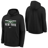 New York Jets NFL Team Stripes Nike Club Hoodie (YOUTH) Taass for sale