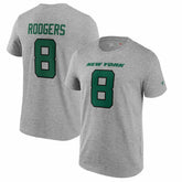 Aaron Rodgers #8 New York Jets Player NFL T-Shirt Gray Taass US