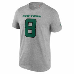 Aaron Rodgers #8 New York Jets Player NFL T-Shirt Gray Taass US