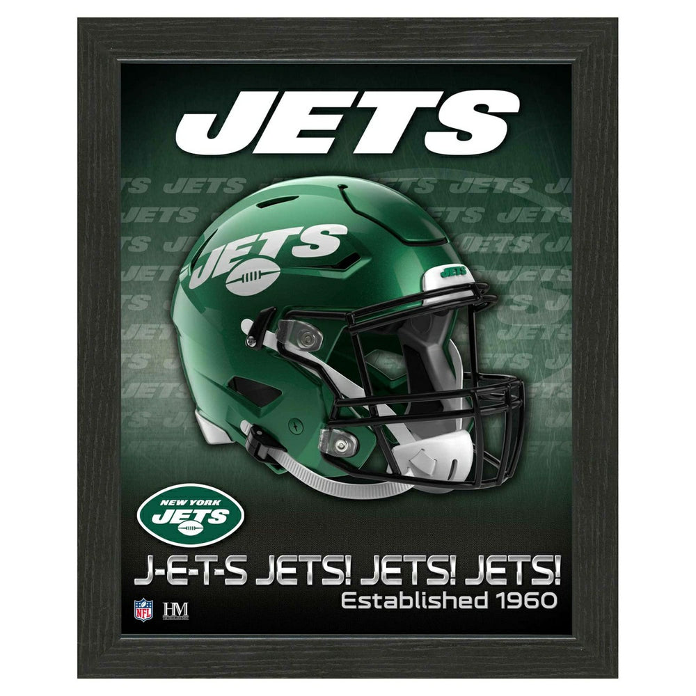 New York Jets NFL Team Helmet Framed Photo Fashion