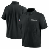Philadelphia Eagles 2024 NFL Sideline Nike Lightweight Coach Jacket Black Fashion