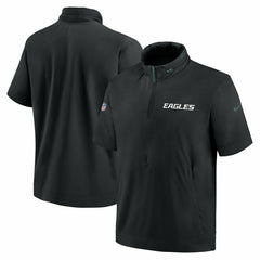 Philadelphia Eagles 2024 NFL Sideline Nike Lightweight Coach Jacket Black Fashion
