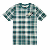 Philadelphia Eagles Plaid 2024 New Era 3rd Down NFL T-Shirt Green Lifestyle