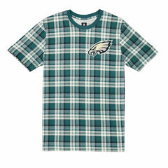 Philadelphia Eagles Plaid 2024 New Era 3rd Down NFL T-Shirt Green Lifestyle