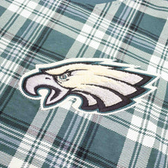 Philadelphia Eagles Plaid 2024 New Era 3rd Down NFL T-Shirt Green Lifestyle