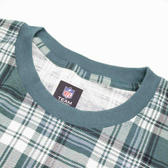Philadelphia Eagles Plaid 2024 New Era 3rd Down NFL T-Shirt Green Lifestyle