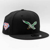 Philadelphia Eagels NFL 75th Anniversary New Era 9FIFTY Snapback NFL Cap Black Fashion