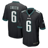 DeVonta Smith #6 Philadelphia Eagles Nike Game NFL Football Jersey Black Taass US