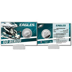 Philadelphia Eagles Team History Highland Mint Silver Coin Card Classic