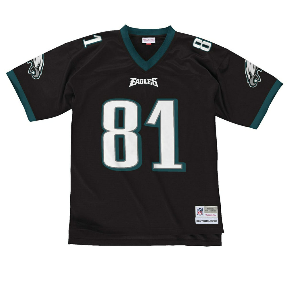 Terrell Owens #81 Philadelphia Eagles Mitchell & Ness Throwback NFL Jersey Black Lifestyle