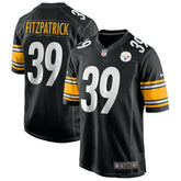 Minkah Fitzpatrick #39 Pittsburgh Steelers Nike Game NFL Football Jersey Black Lifestyle